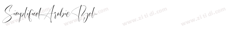 SimplifiedArabic Bol字体转换
